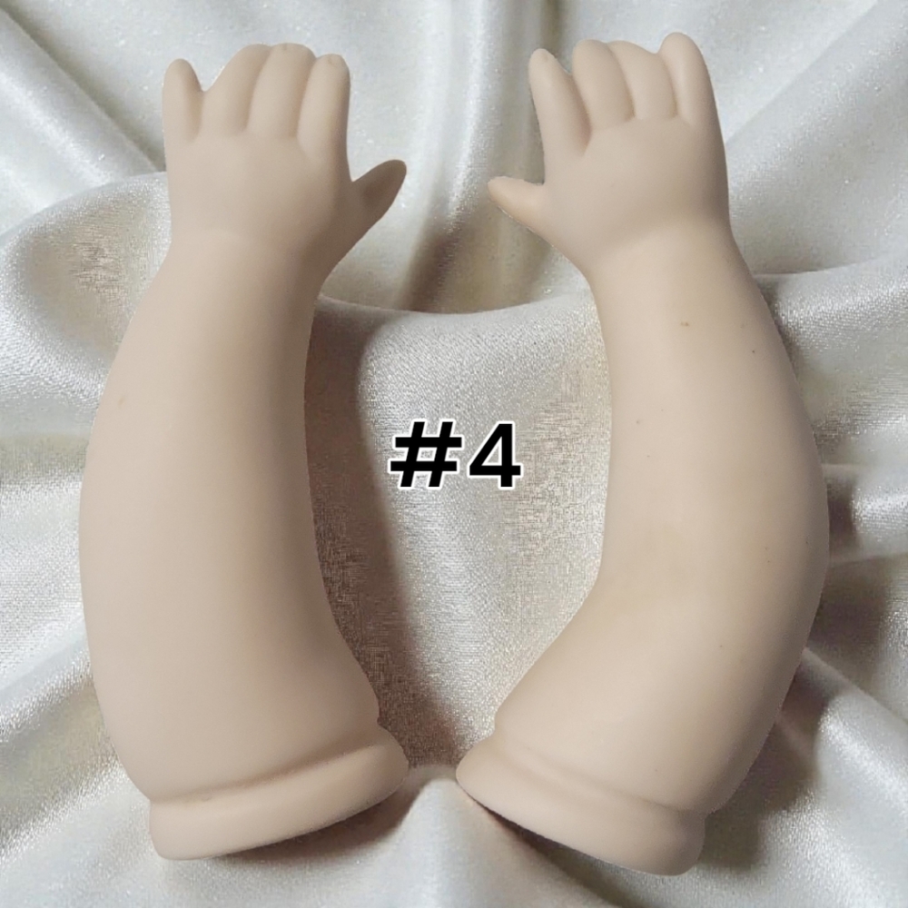 Vtg Porcelain/Bisque COLLECTIBLE DOLL ARMS/HANDS 3.25" BODY PARTS